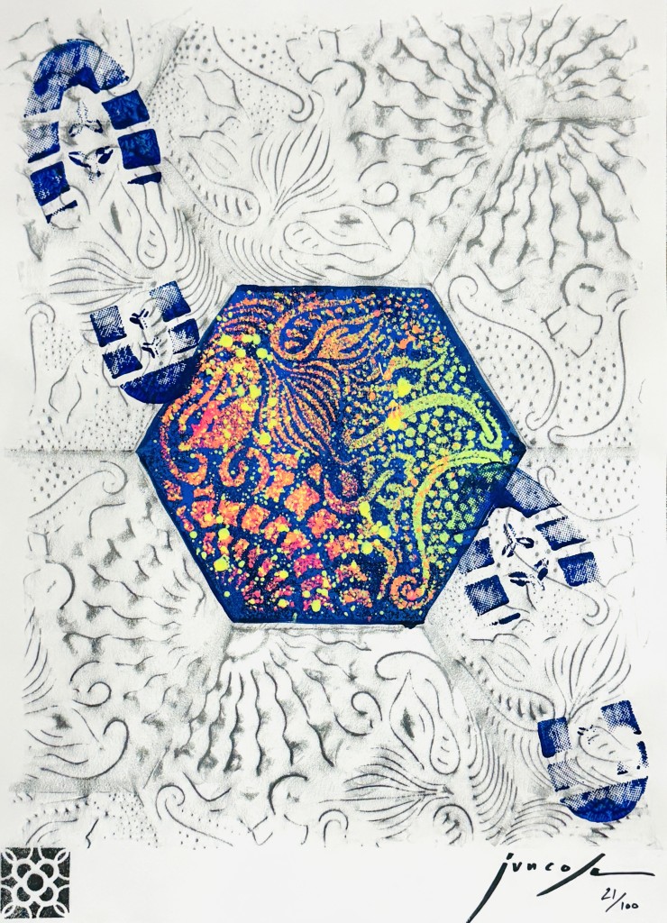 Paseo de Gracia Pisadas Azul