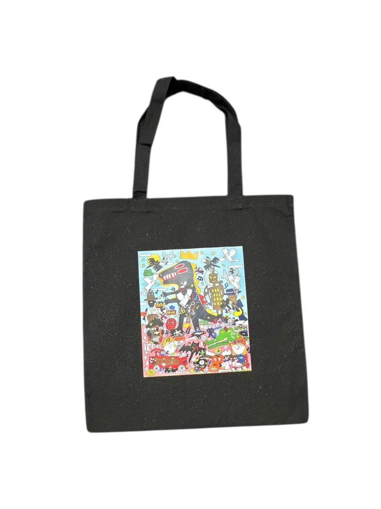 Camil Tote Basquiat Black