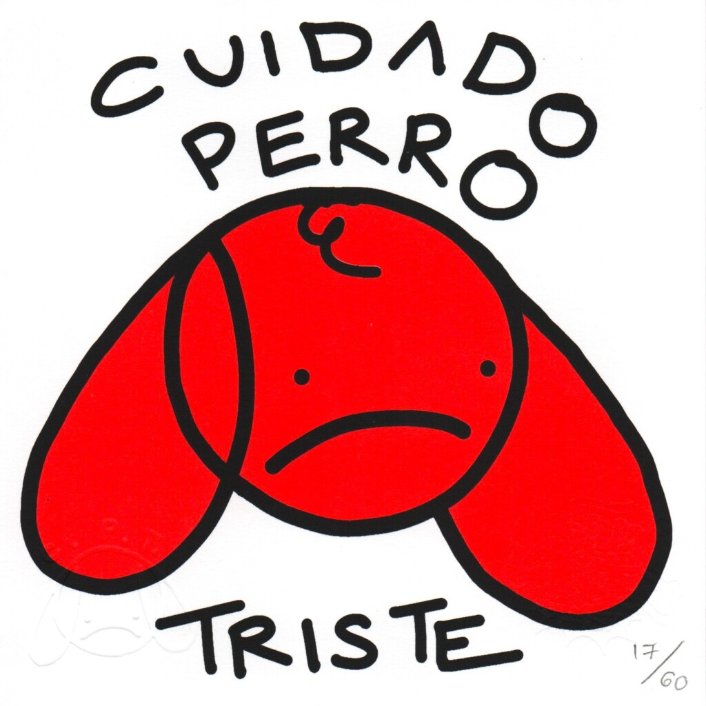 Cuidado Perro Triste Perro Triste